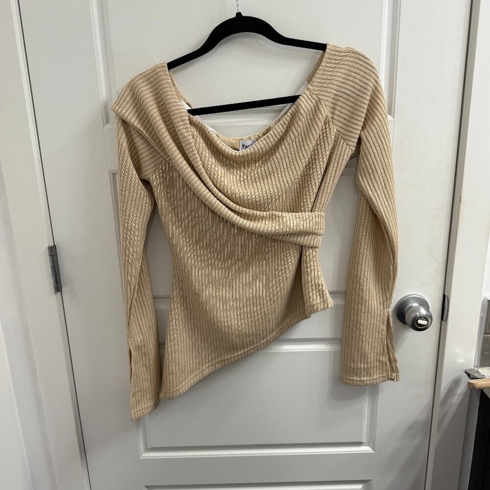 3/$30 Princess Polly Long Sleeve‎ Sweater Asymmetrical Hem Off Shoulder 8